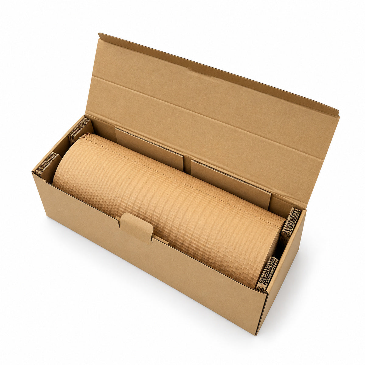 Kraft honeycomb paper 300mm x 250m with dispenser - main