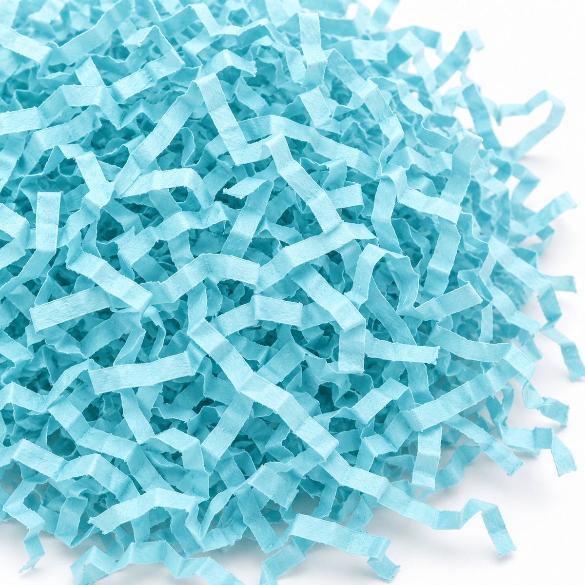 Mint Blue shredded paper filler - texture