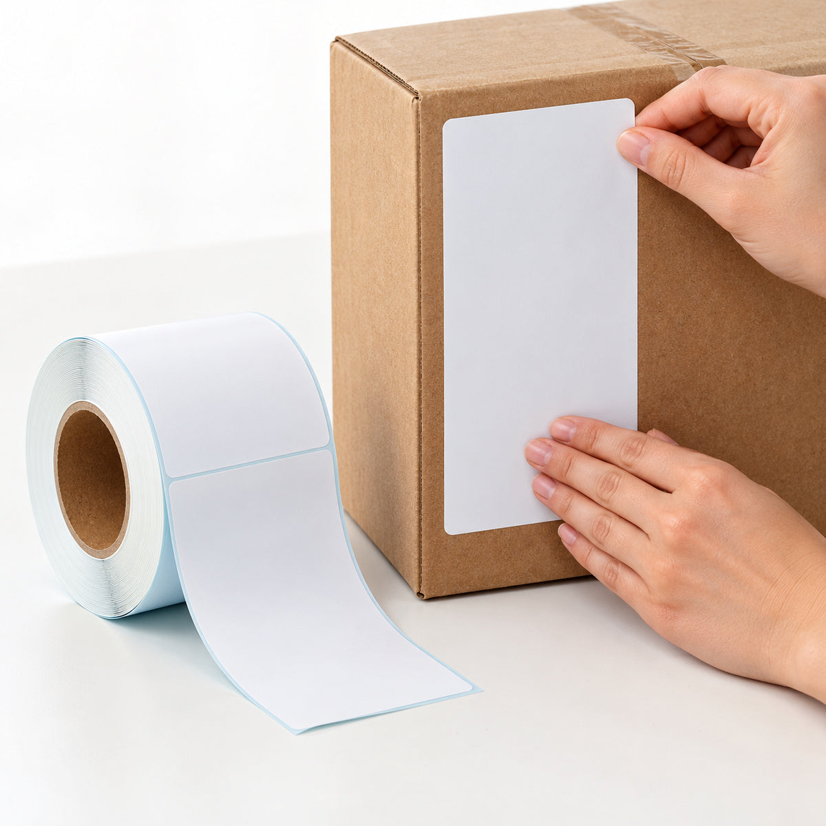 10 Rolls 100mm x 200mm Direct Thermal Labels 300 Labels Roll - application scene