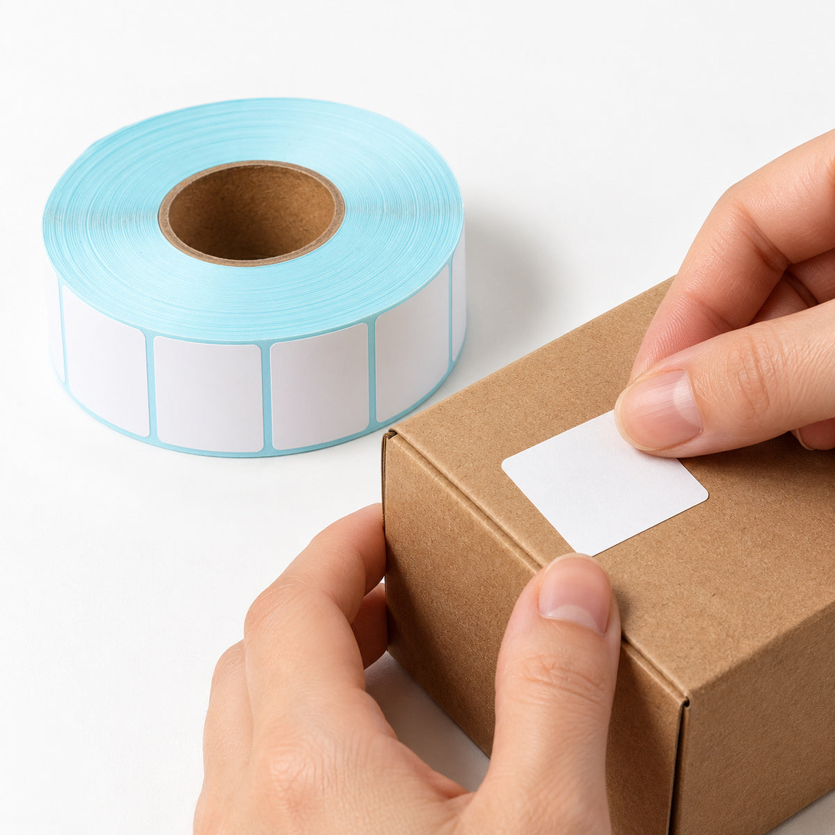 Direct Thermal Label 25.4 x 25.4mm 2000 Labels per Roll A226 x 24 Rolls - application scene