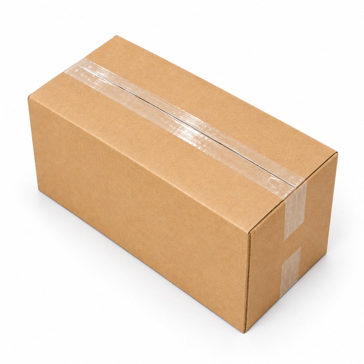 B943 brown shipping carton 292 x 150 x 185mm — top angle