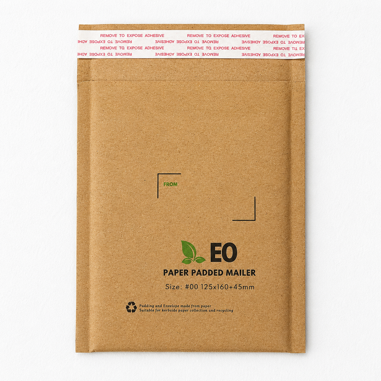 Honeycomb Compostable Paper Padded Mailer 00 E0 125 x 160mm