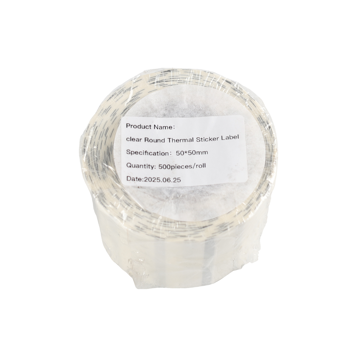 Clear Round Thermal Sticker Label 50x50mm A253 - photo 5