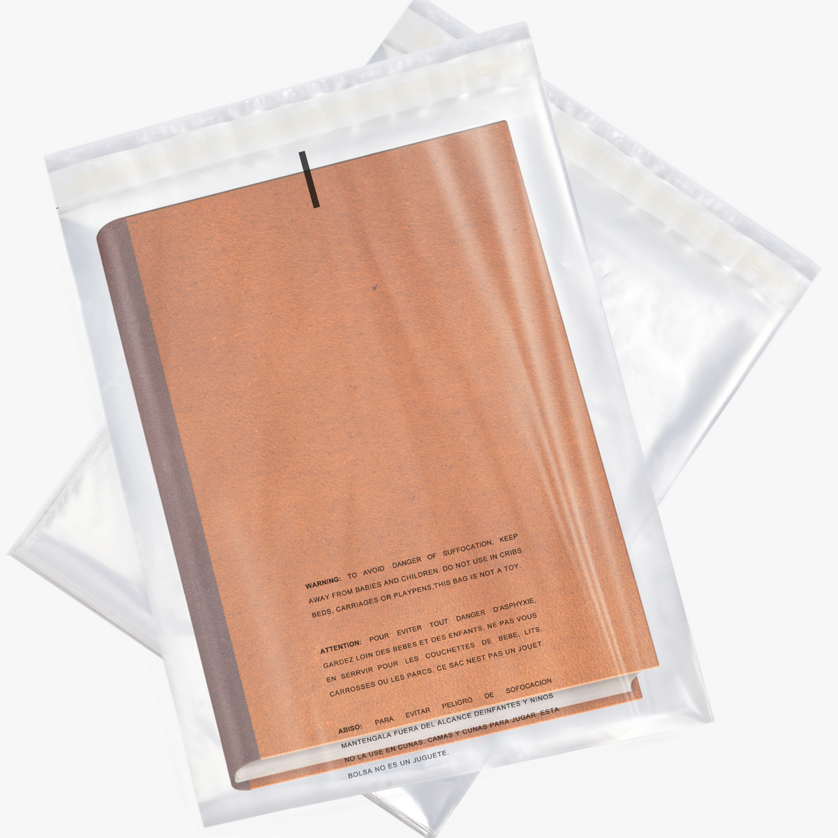 FBA Clear Self Seal Poly Bag Suffocation Warning