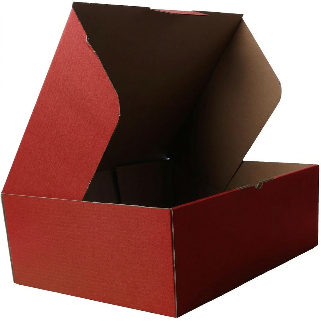 310 x 230 x 105mm A4 Die cut Red Mailing Box B61