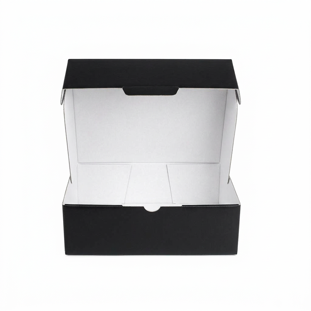 174 x 128 x 53mm Die Cut Black Mailing Box B71