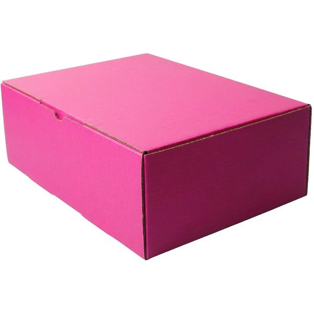 220 x 160 x 77mm A5 Die cut Hot Pink Mailing Box B72