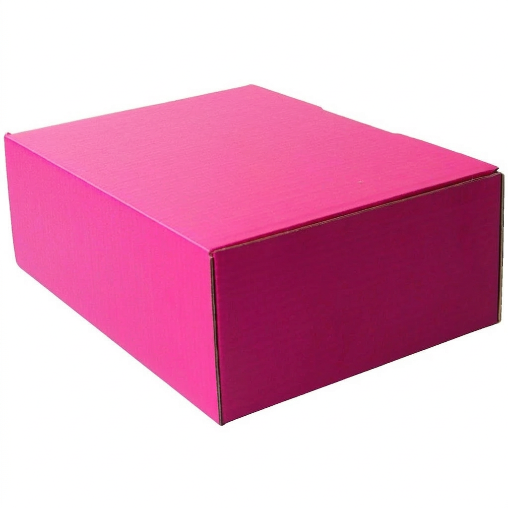 220 x 160 x 77mm A5 Die cut Hot Pink Mailing Box B72