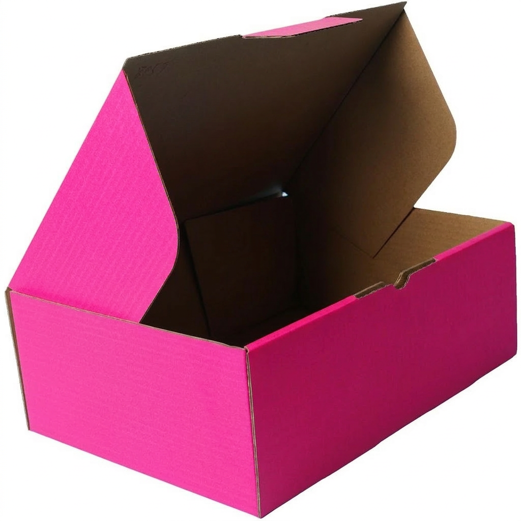 220 x 160 x 77mm A5 Die cut Hot Pink Mailing Box B72