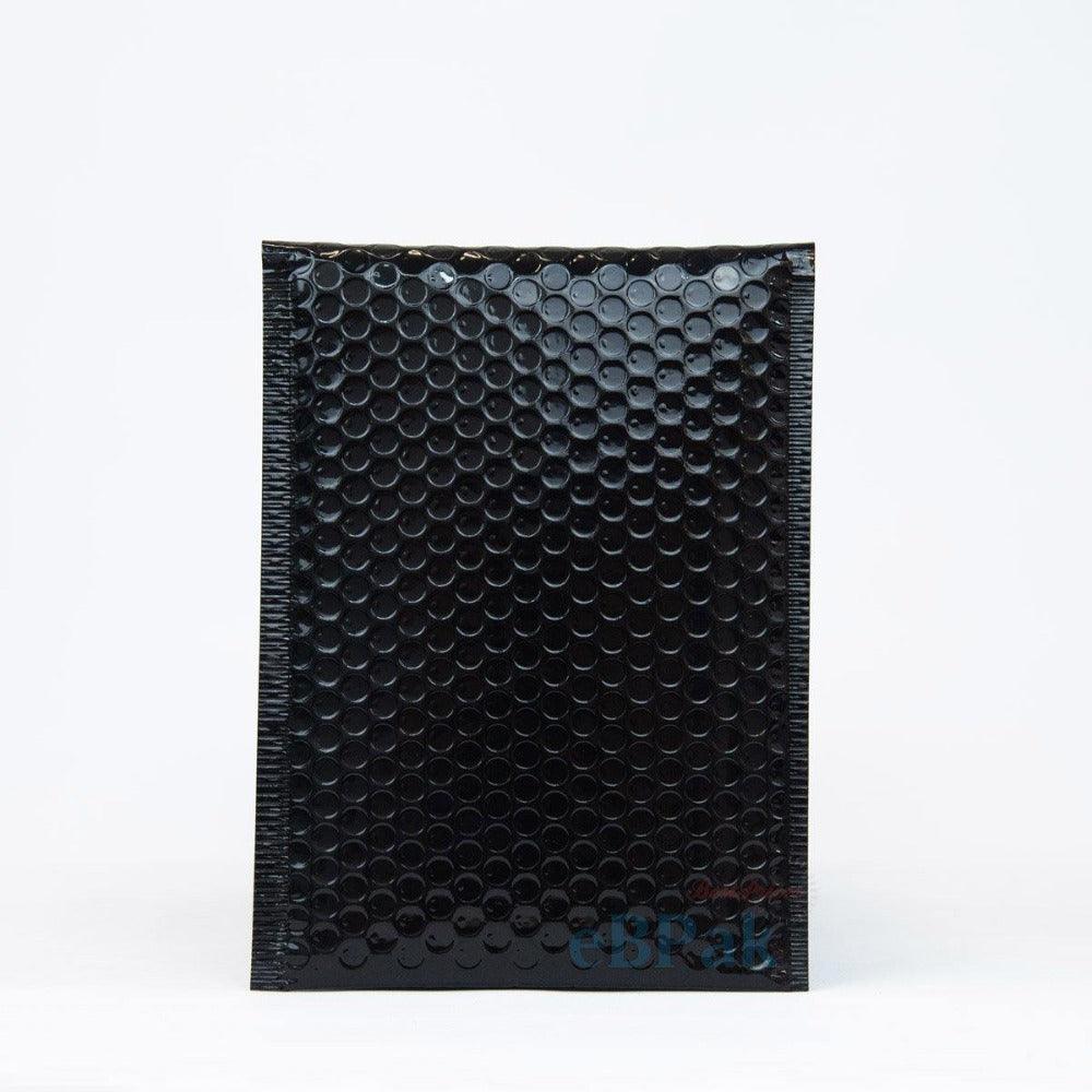 Premium Metallic Bubble Mailer 05 260 x 380mm Glossy Black