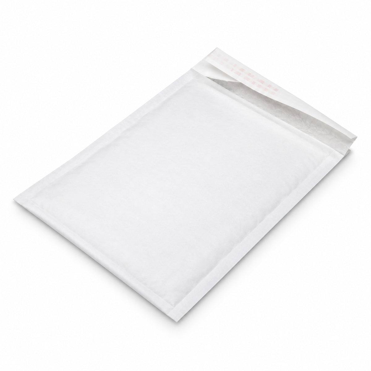 White kraft padded envelope 160 x 230mm plain - open
