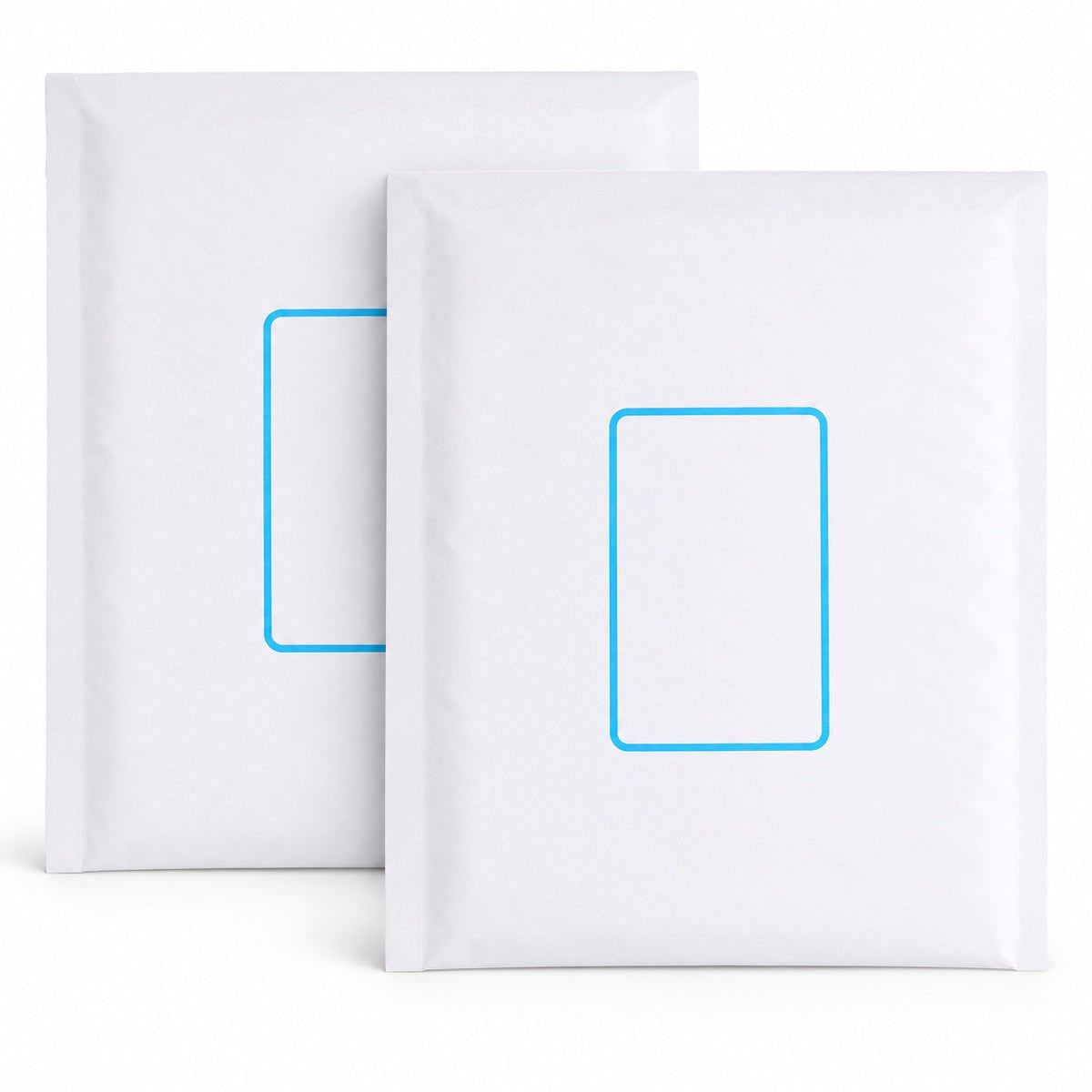 White kraft padded envelope 172 x 220mm printed - pair