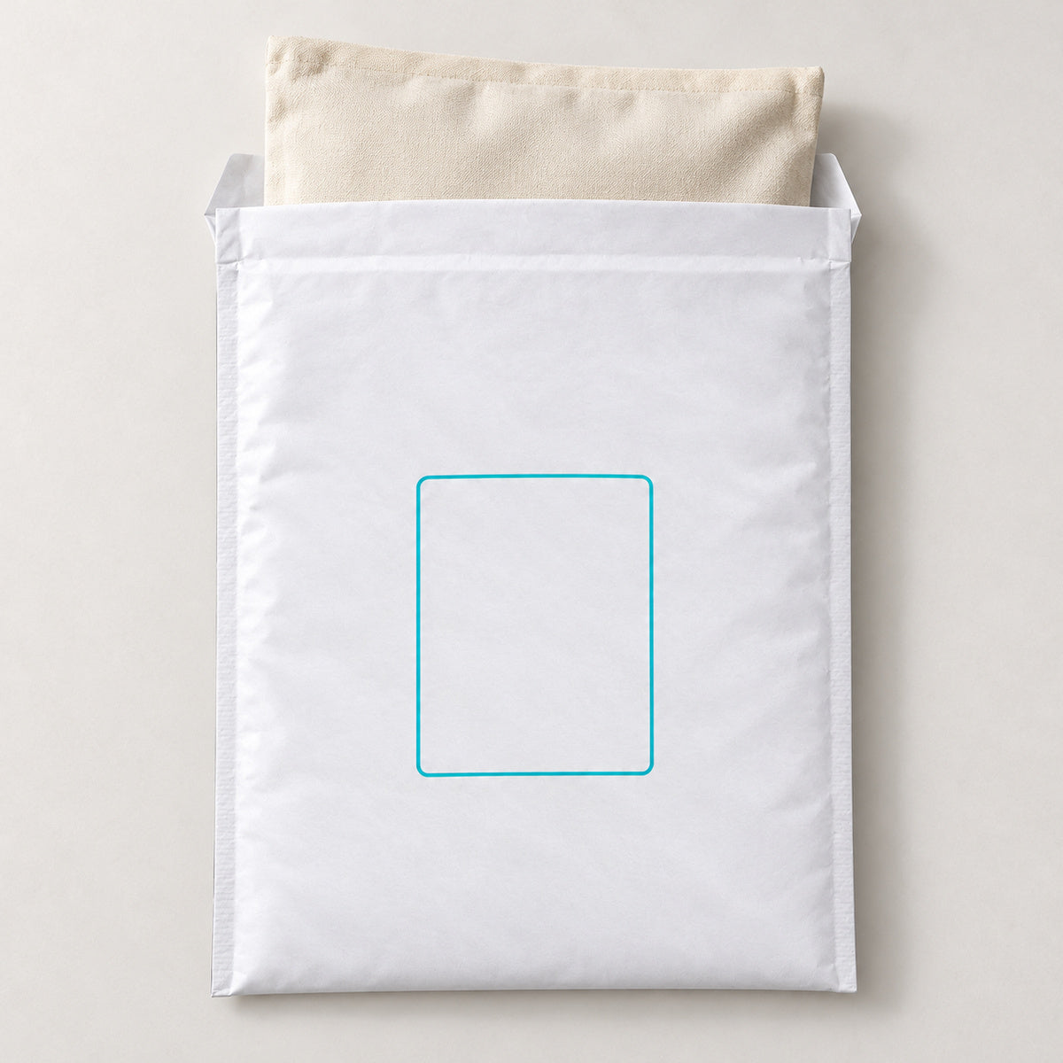 White kraft padded envelope 360 x 480mm printed - use insert
