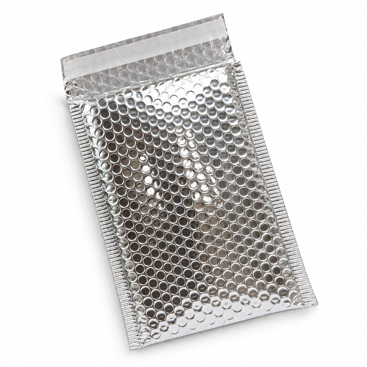 Silver metallic bubble mailer 160 x 230mm - 02-open
