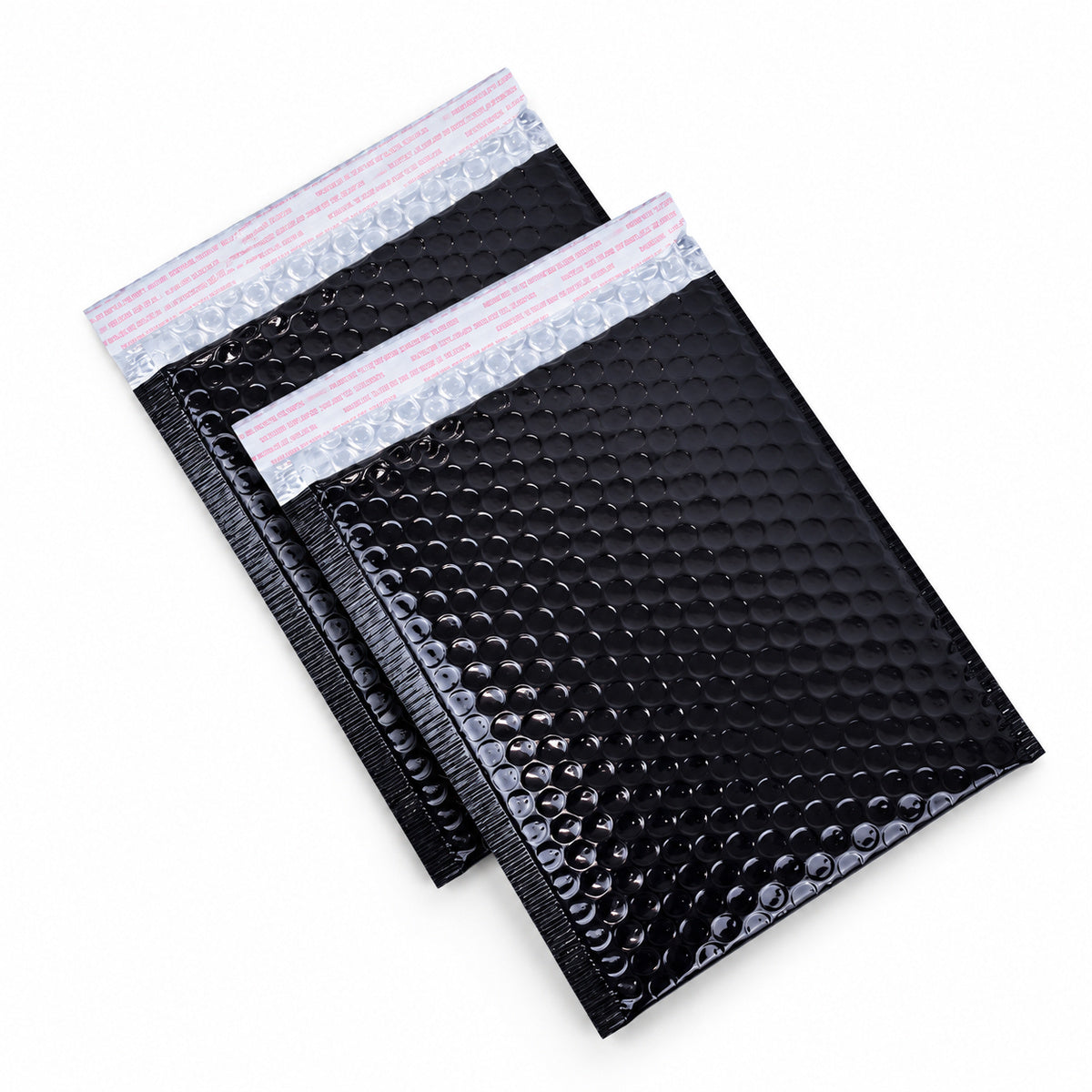 Glossy Black metallic bubble mailer 160 x 230mm - 05-pair