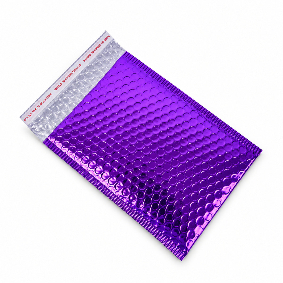 Purple metallic bubble mailer 160 x 230mm - 02-open