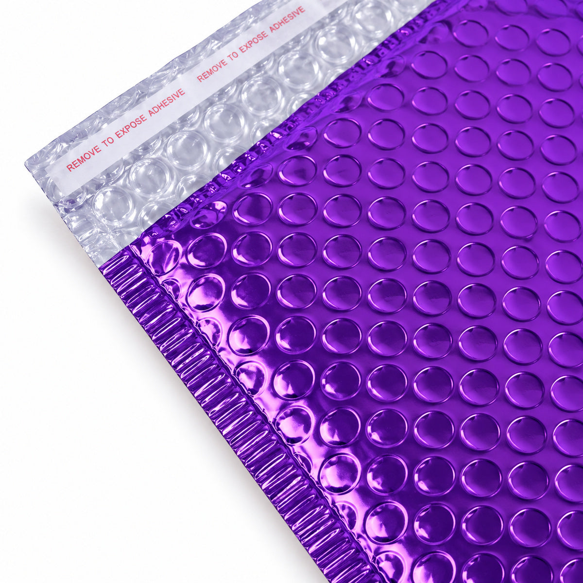 Purple metallic bubble mailer 160 x 230mm - 03-detail