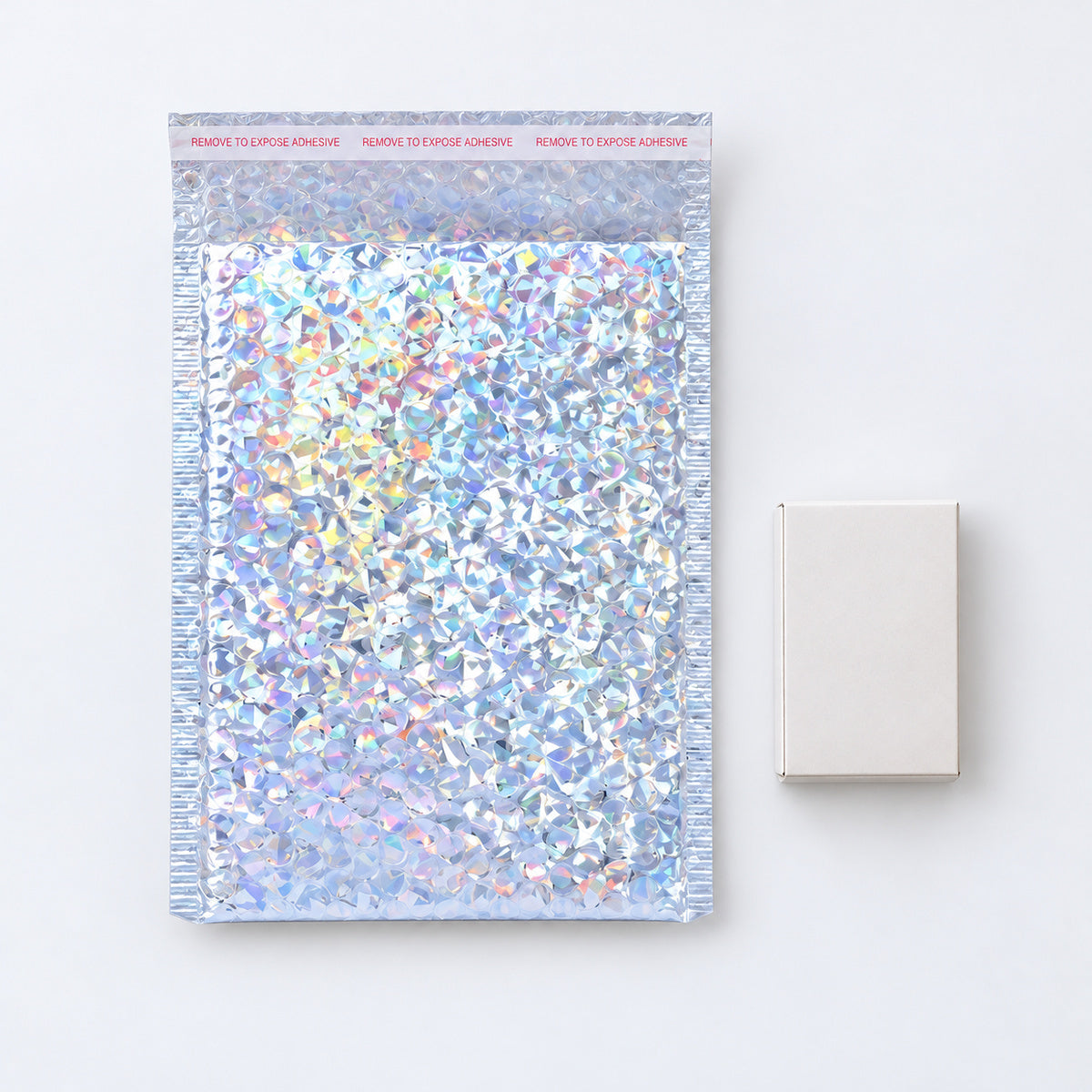 Laser metallic bubble mailer 210 x 290mm - 05-use-gift