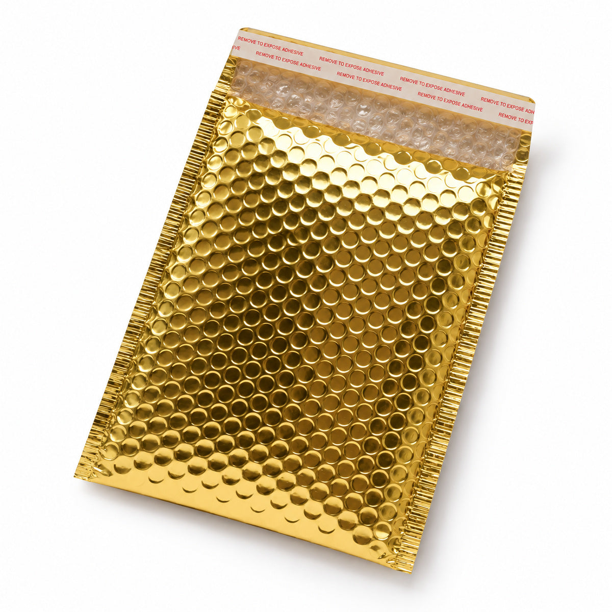 Gold metallic bubble mailer 210 x 290mm - 02-open