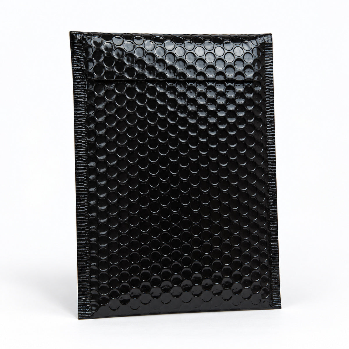 Glossy Black metallic bubble mailer 210 x 290mm - 01-main