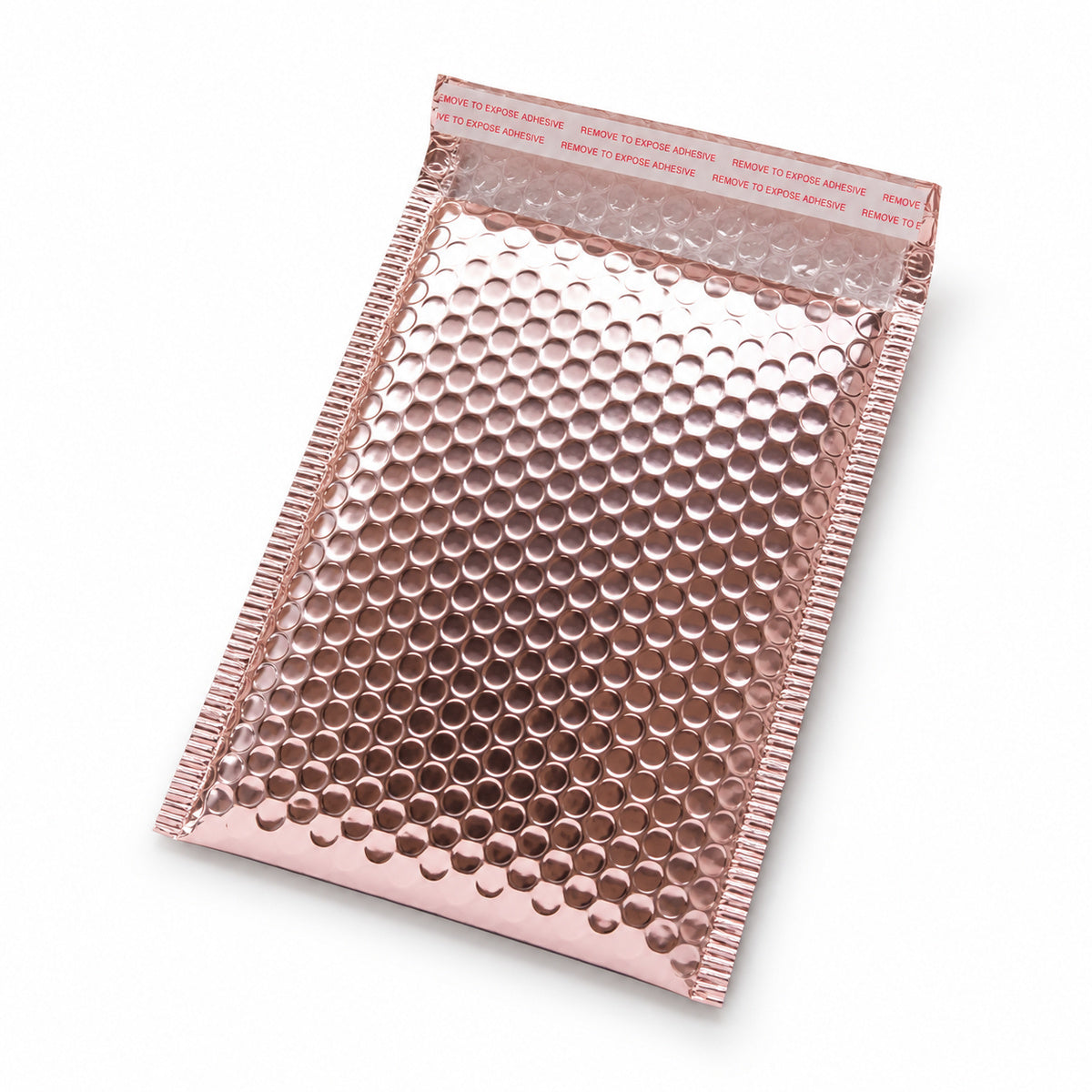 Rose Gold metallic bubble mailer 260 x 380mm - 02-open