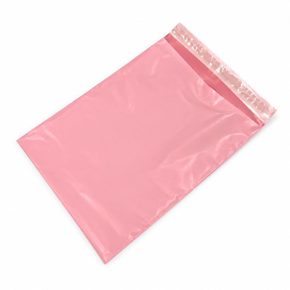Rose pink poly mailer 350 x 480mm - open