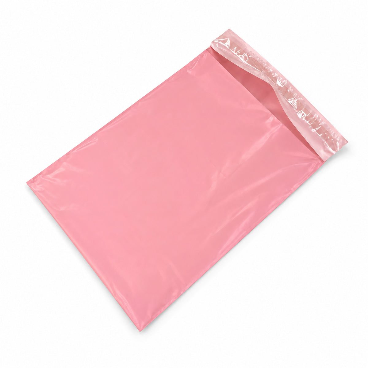 Rose pink poly mailer 430 x 545mm - open