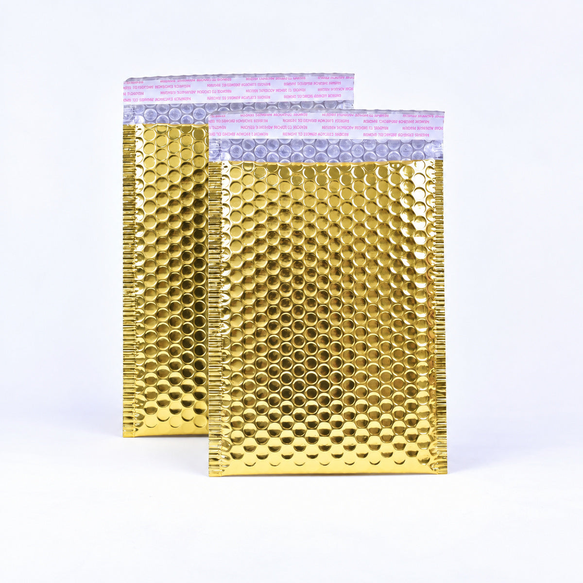 Gold metallic bubble mailer 100 x 180mm - 05-pair