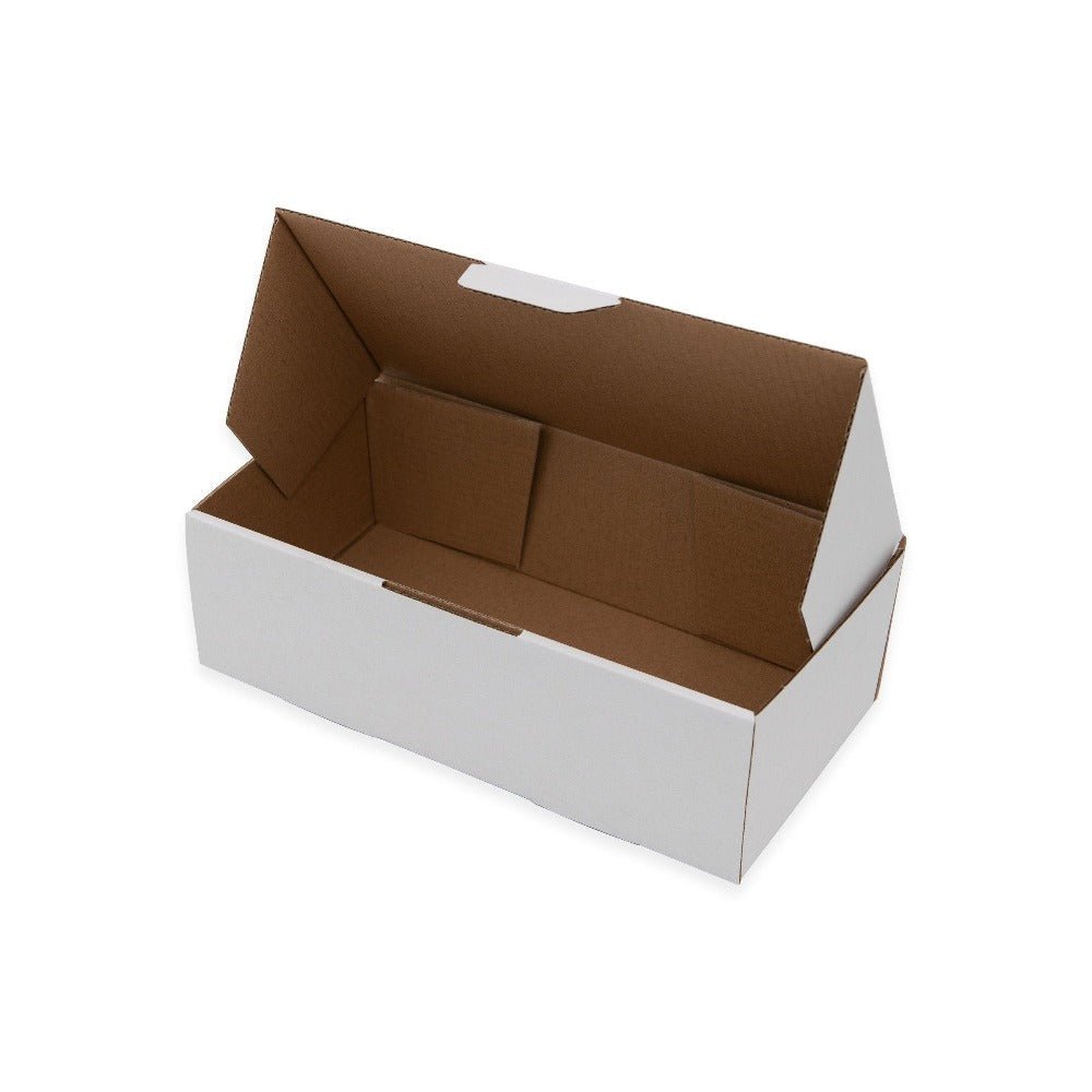 Mailing Box 240 x 125 x 75mm B4 Diecut White BoxMore