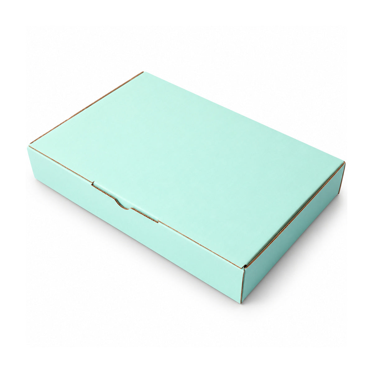B332 220 x 145 x 35mm mint blue diecut mailing box – variant photo