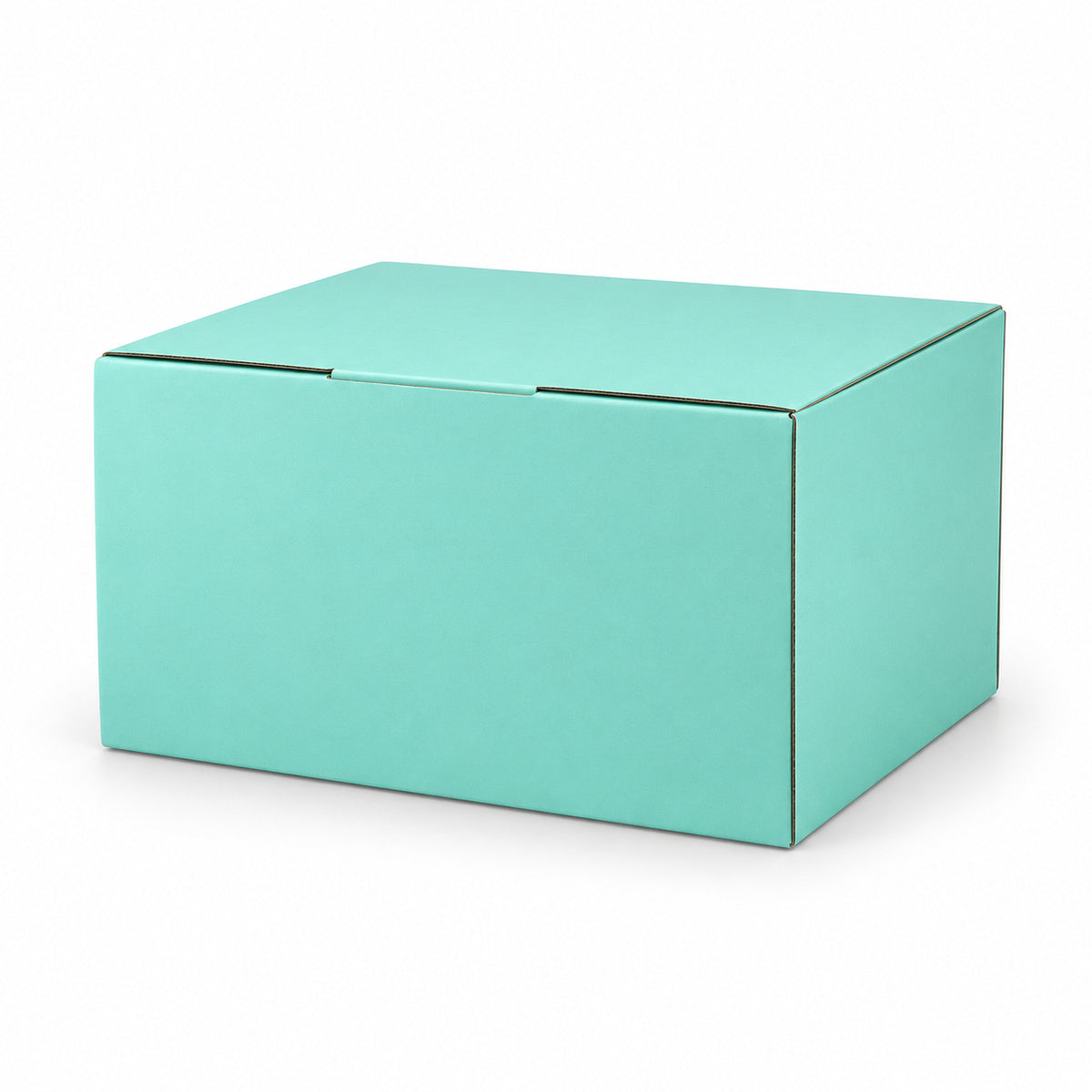 B343 230 x 180 x 130mm mint blue diecut mailing box – variant photo