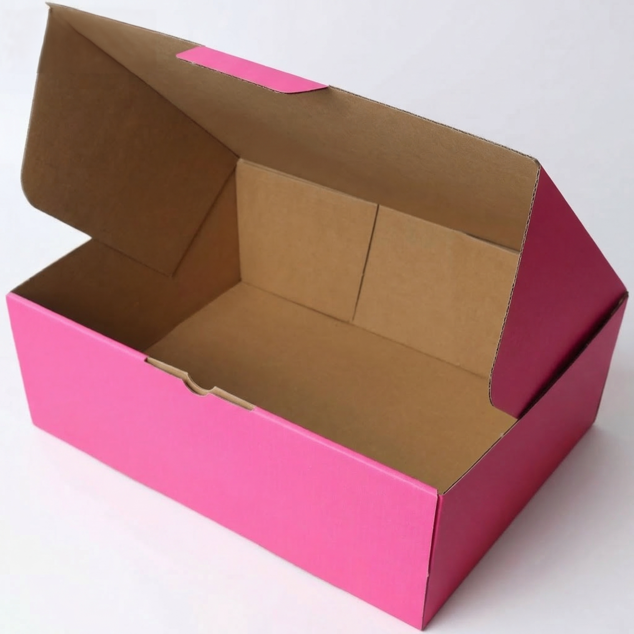 310 x 230 x 105mm A4 Die cut Hot Pink Postal Box B338