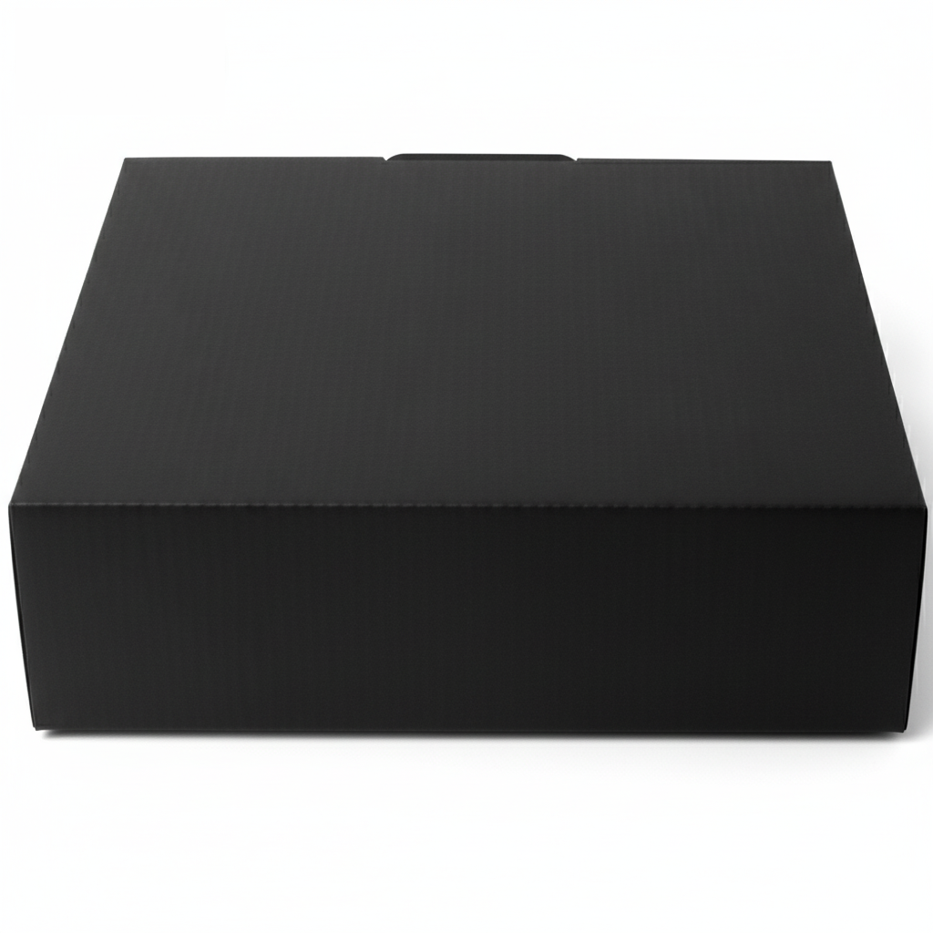 240 x 150 x 60mm Die cut Black Mailing Box B134