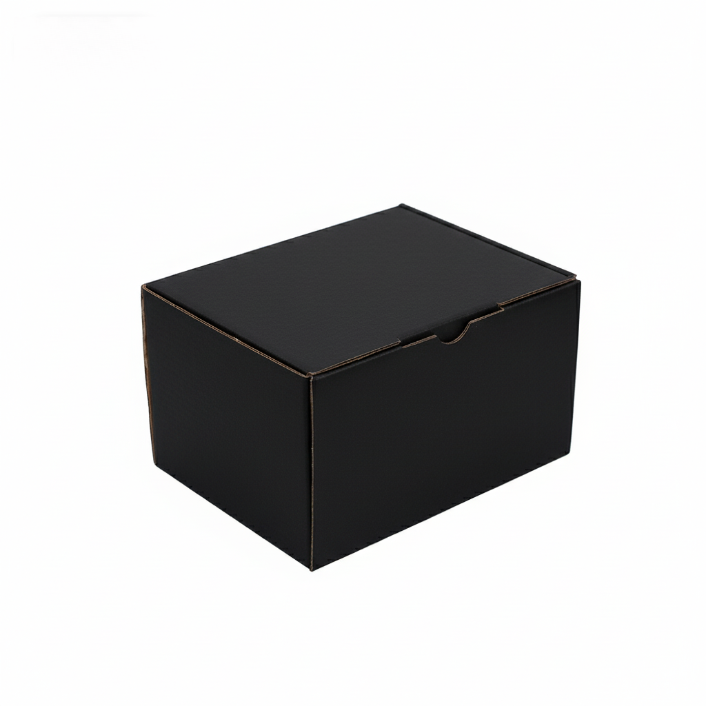 Black Diecut Mailing Box 125 x 100 x 75mm Black B133