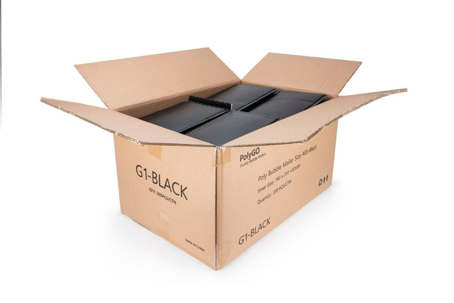 Wholesale Black Poly Bubble Envelope G1 160 x 230mm M096