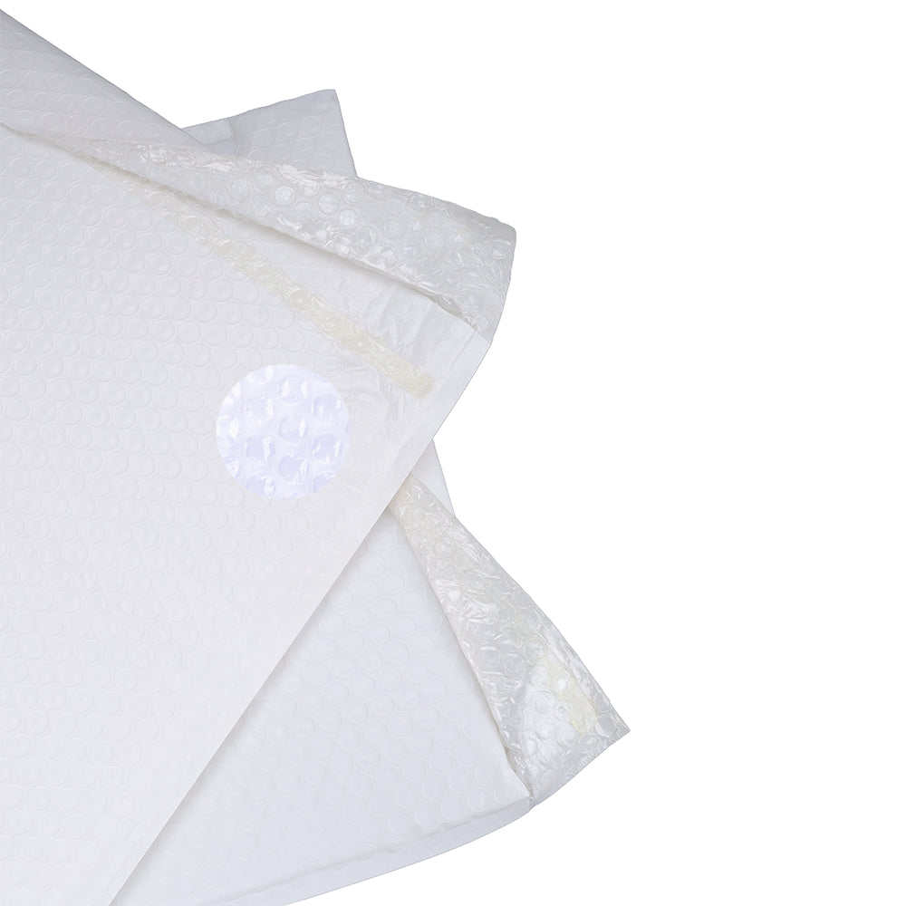 Poly Bubble Mailer White Plain