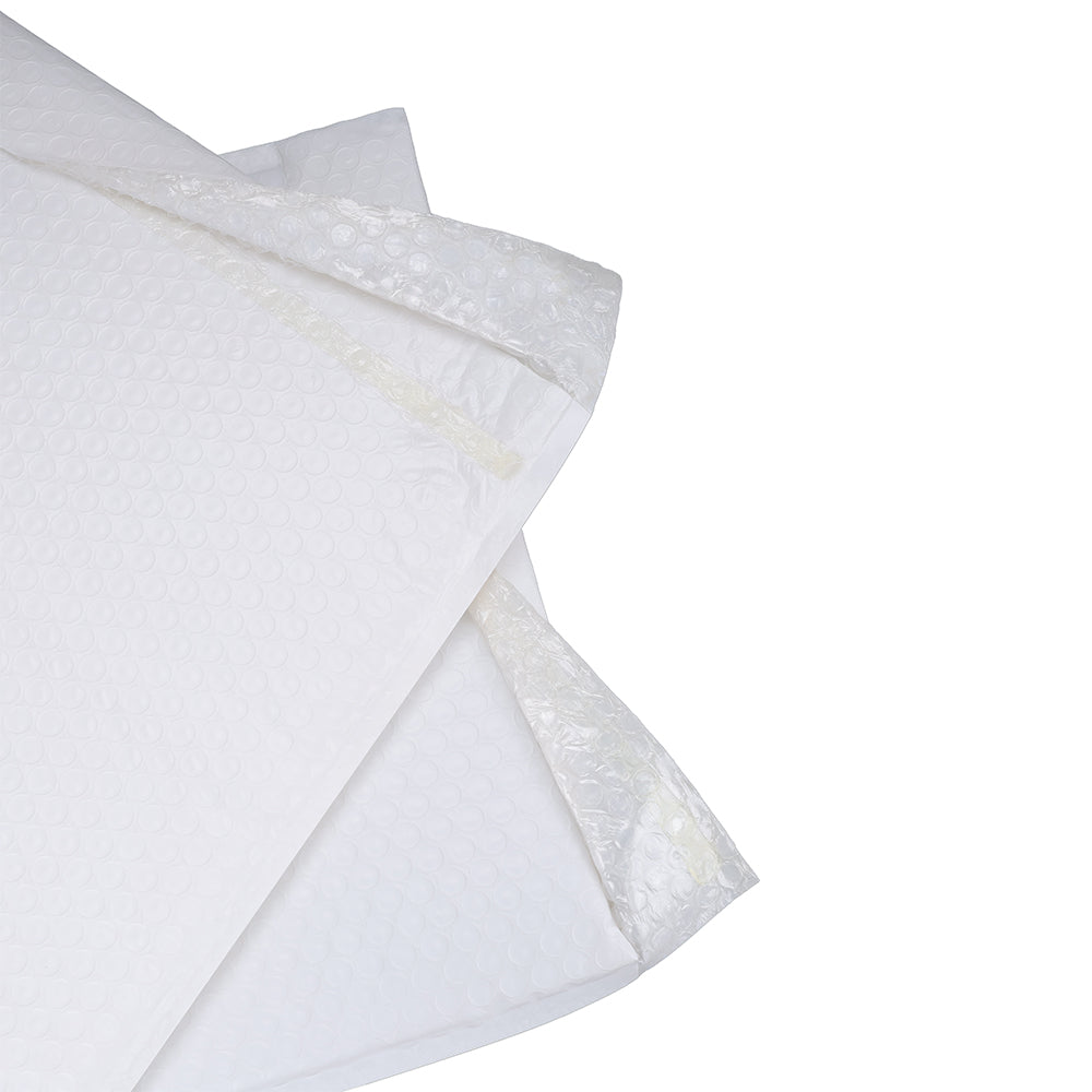 Poly Bubble Mailer White Plain
