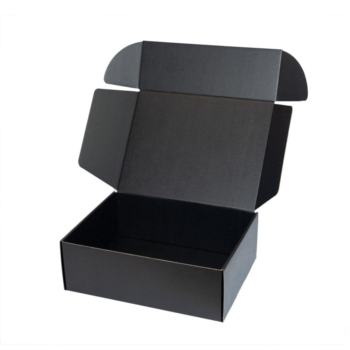 210 x 140 x 60mm Premium Tuck Full Black Mailing Box B216