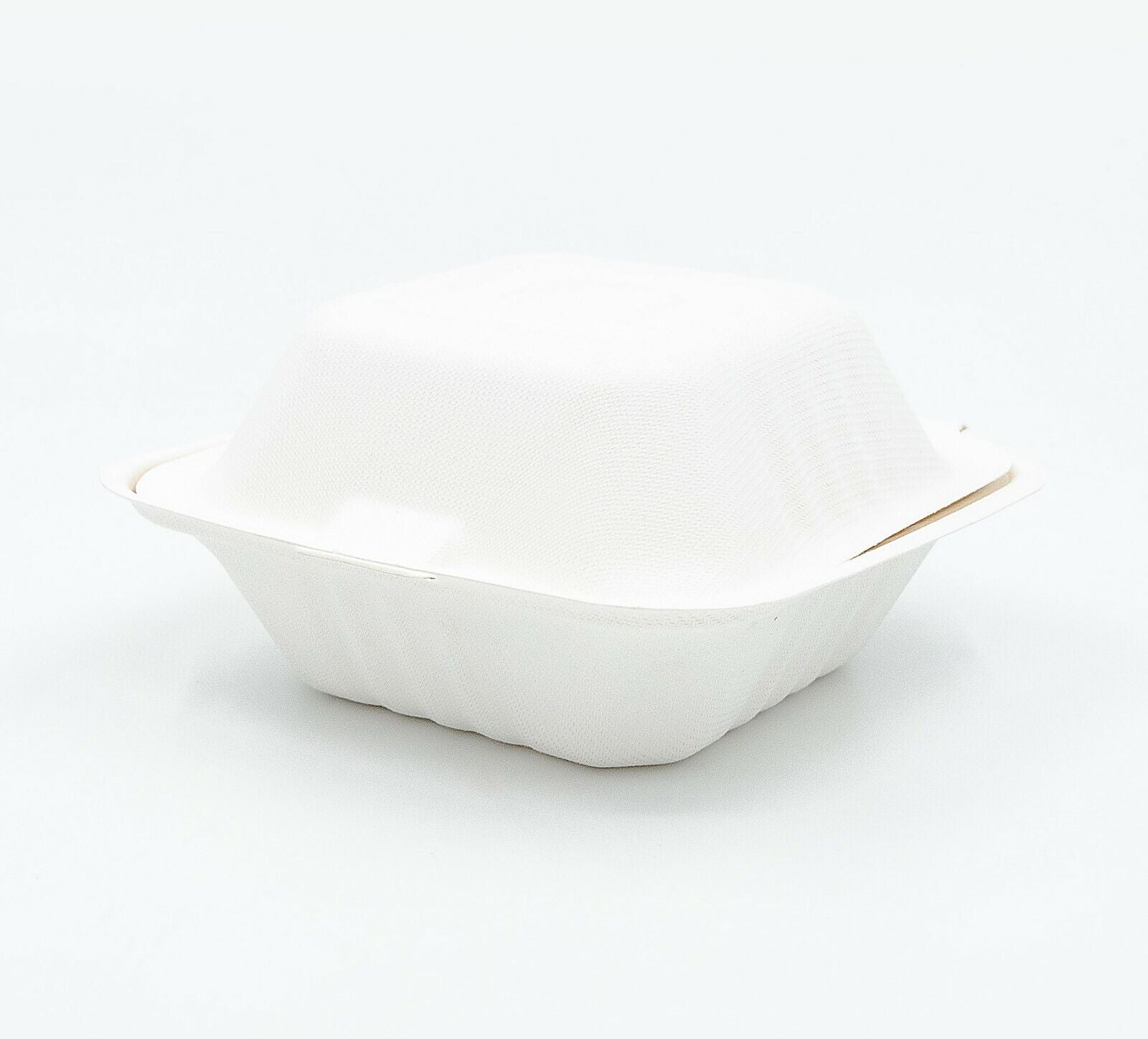 6 x 6 x 3 Sugarcane Clamshell Compostable Takeaway Food Containers 663 x500