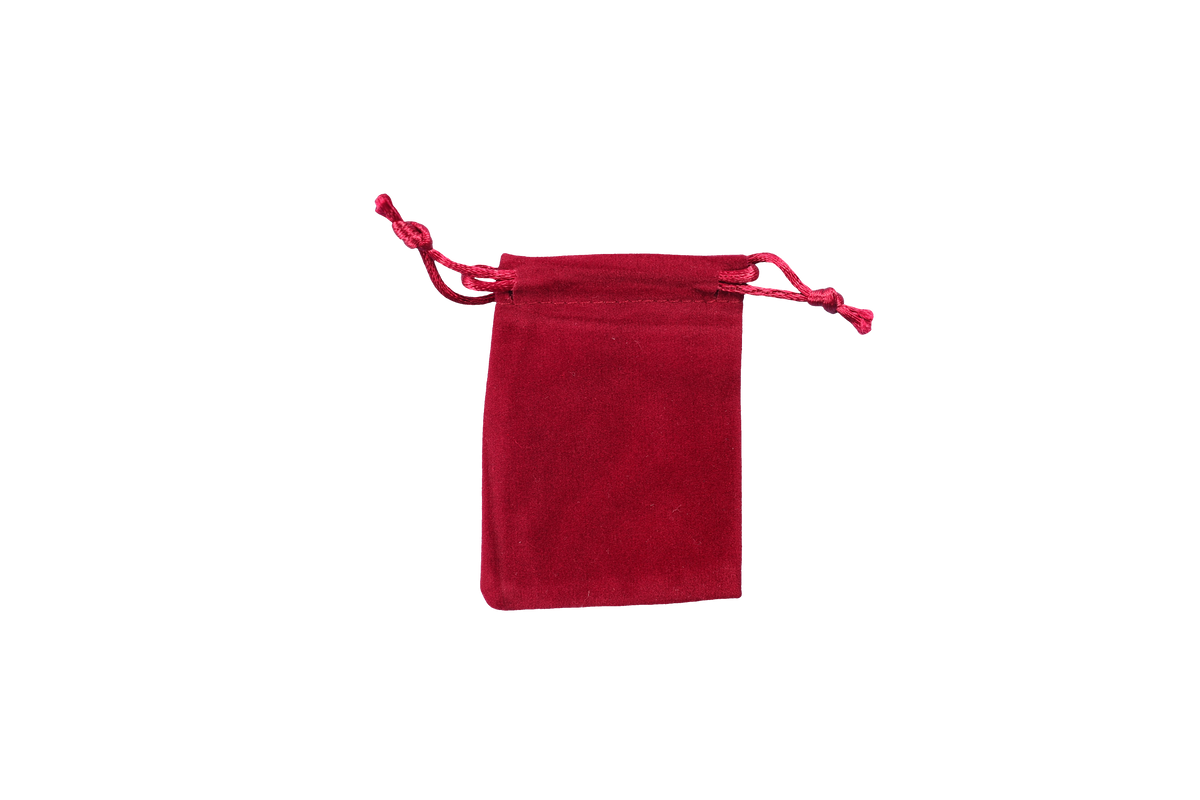 Velvet Bag 100 x 120mm Red