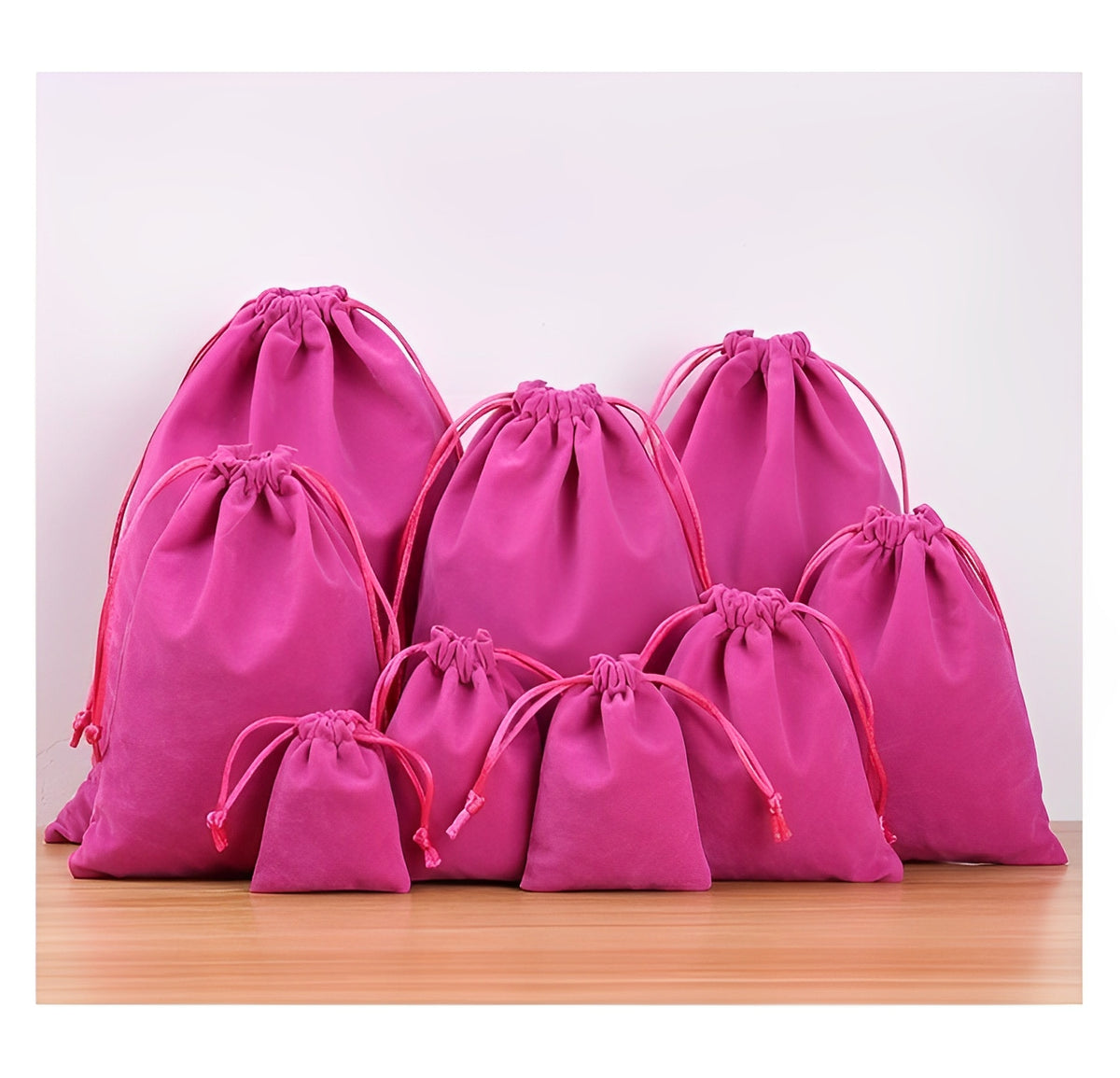 Velvet Bag 80 x 100mm Black M294 - photo 10