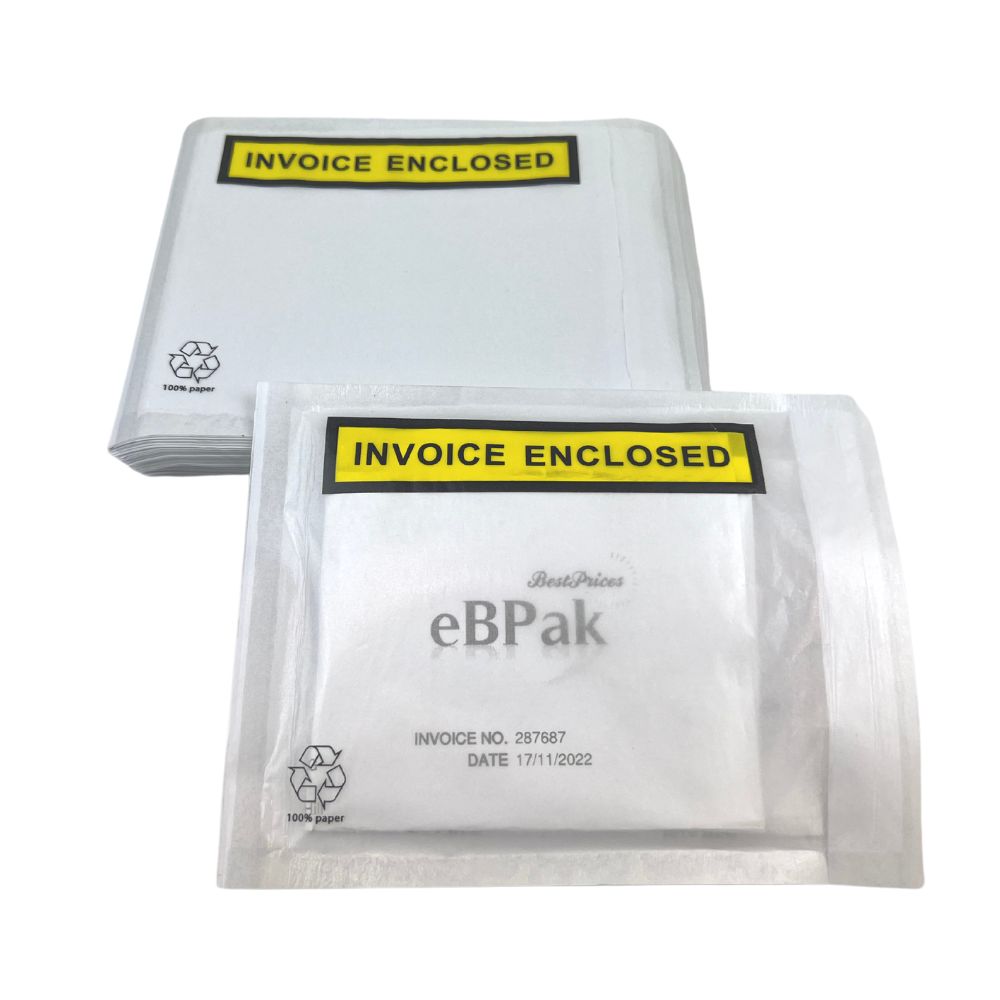New Eco Paper Invoice Enclosed Envelope 115 x 150mm - eBPak