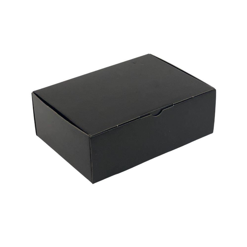 Full Black 310 x 230 x 105mm Diecut Mailing Box B237