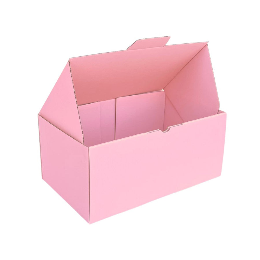 270 x 160 x 120mm Die cut Full Rose Pink Mailing Box B26