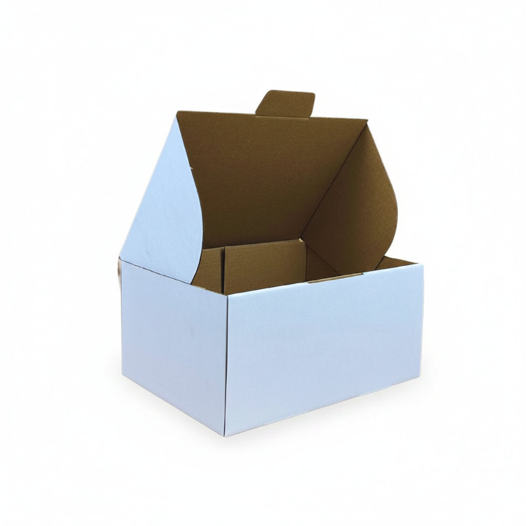 BoxMore 240 x 190 x 120mm Diecut White Mailing Box B275