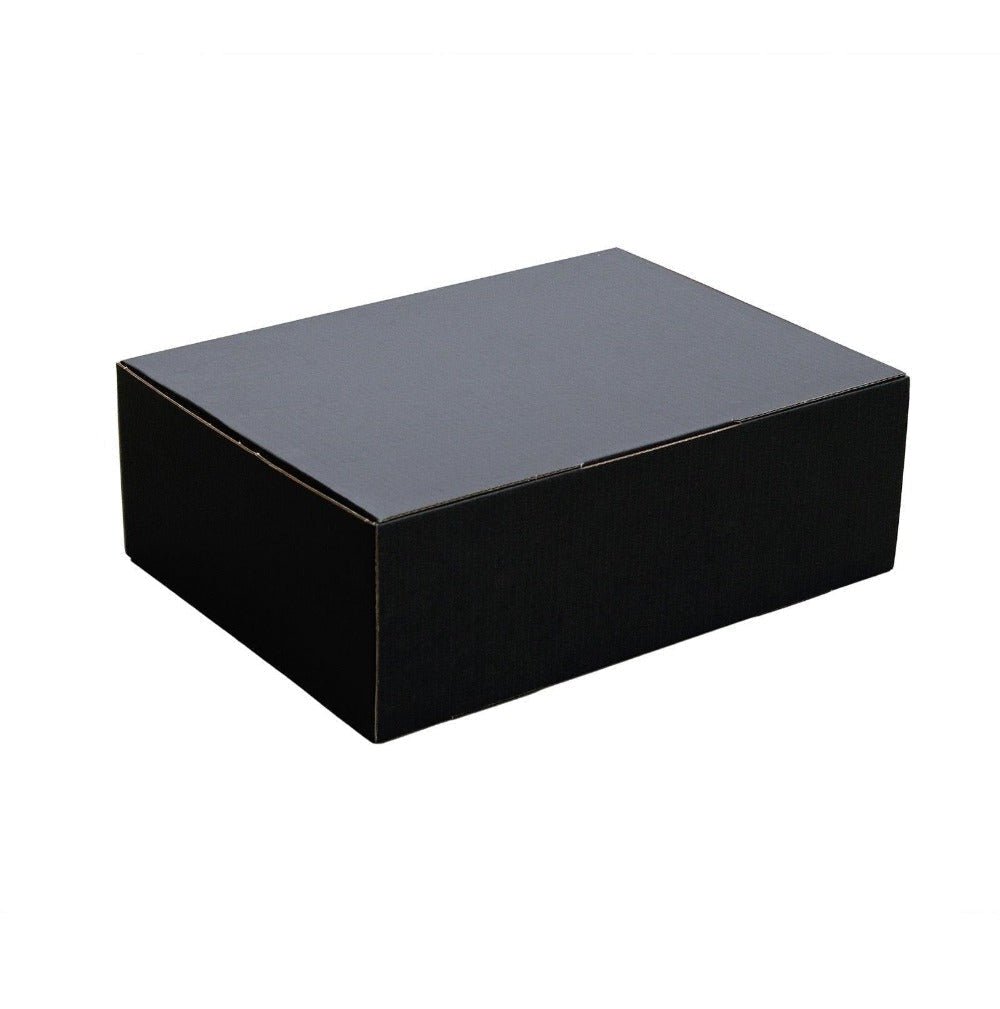 310 x 230 x 105mm A4 Diecut Black Mailing Box