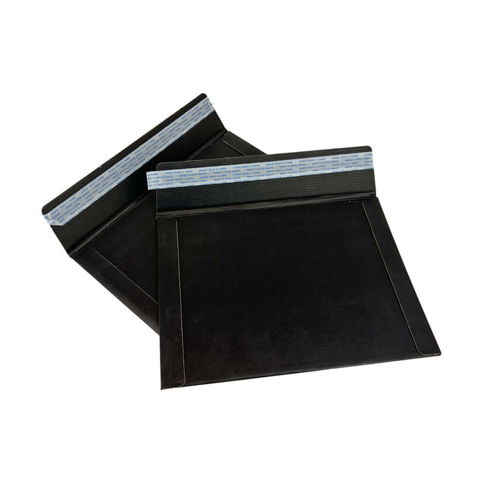 Full Black A4 Corrugated Rigid Envelope 240 x 330mm - eBPak