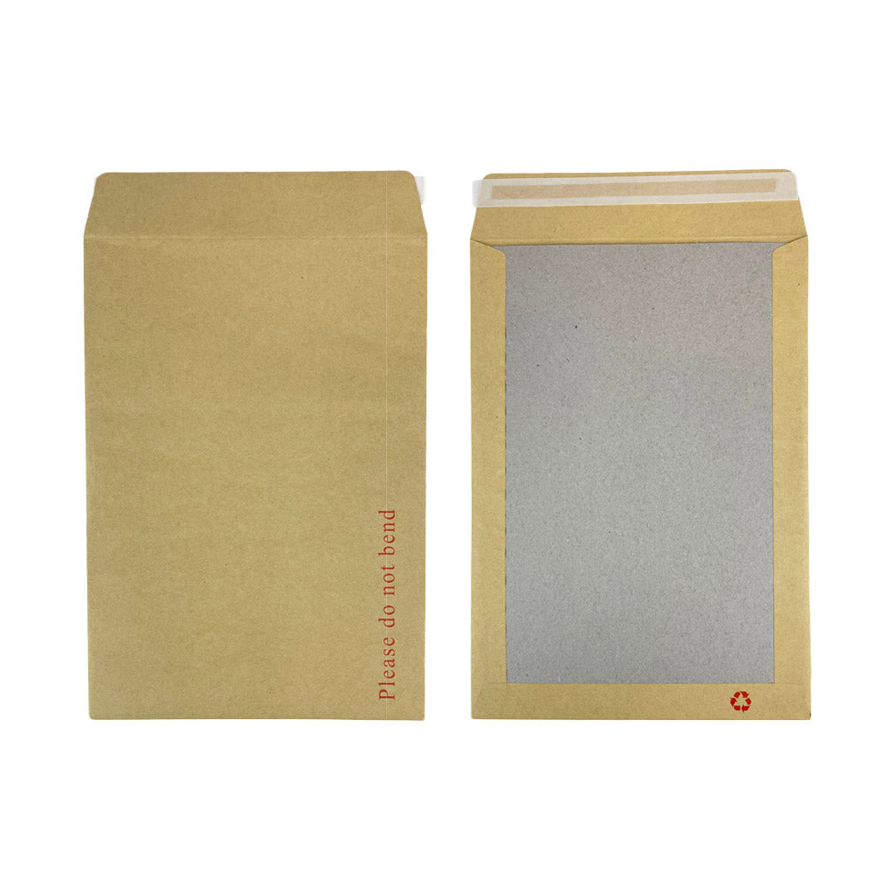 C5/C4/C3/C6 Do Not Bend Envelopes With Hardboard Back – Manilla Brown, Sturdy Mailing Protection