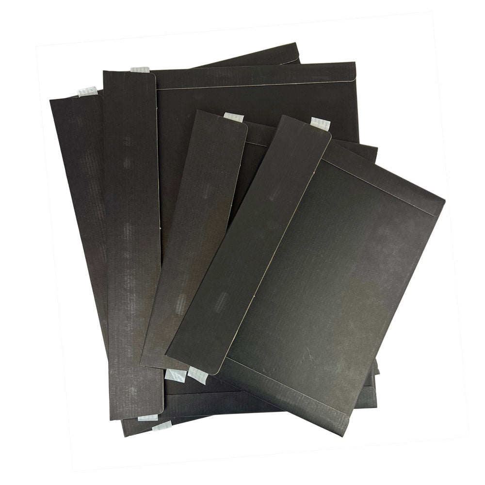 Full Black A4 Rigid Mailer 240mm x 330mm Corrugated Board