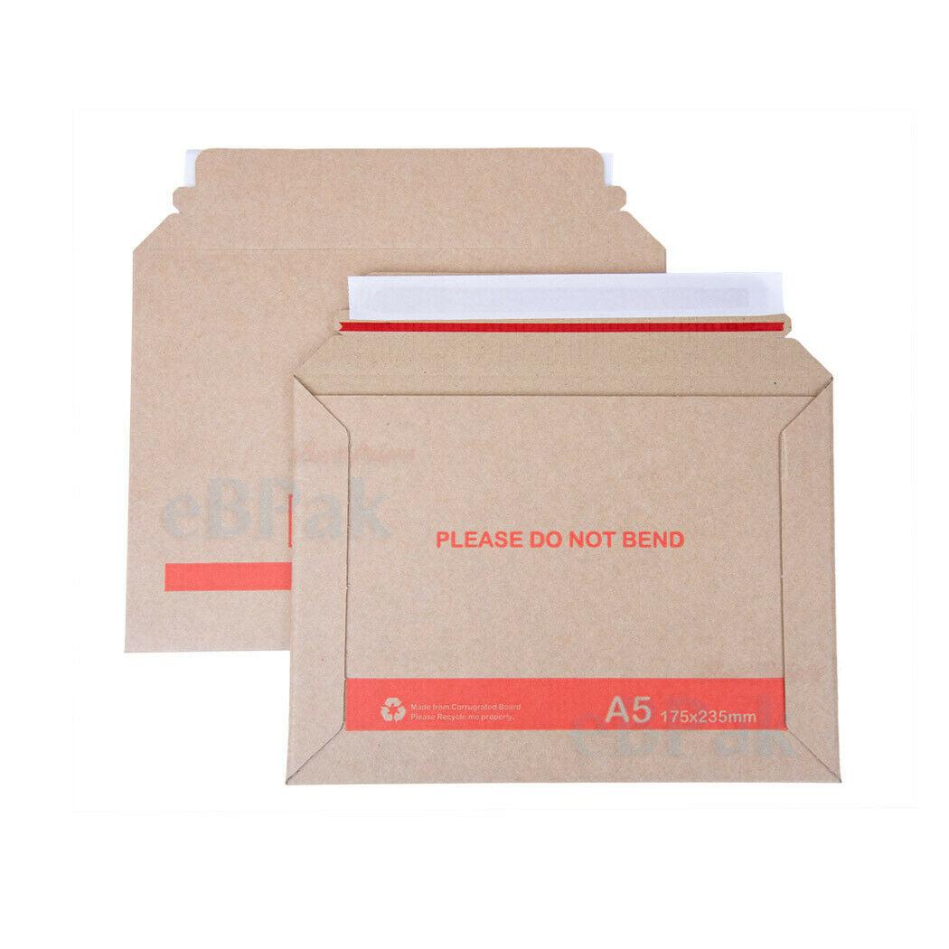 A5 Rigid Mailer 170mm x 230mm Brown Handle with Care